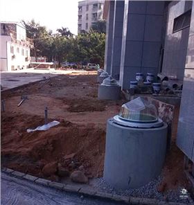 室外鉆石形采光裝置應用圖