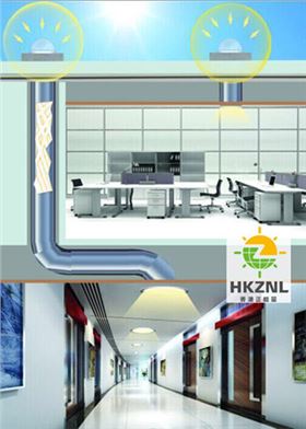 自然光照明系統不帶光伏工作原理圖