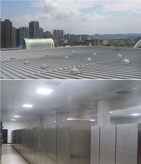 物流倉庫自然光照明節能方案