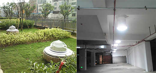 陽光照明應用車庫案例