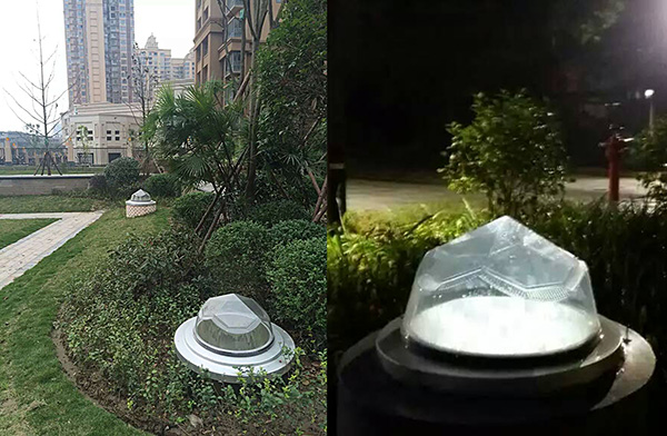 導光管采光系統室外采光部分,可作為景觀要素