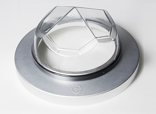 鉆石形采光罩實物-光導照明系統 鉆石形采光罩實物-光導照明系統