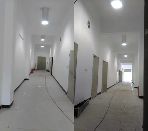 清遠變電站導光管照明室內效果