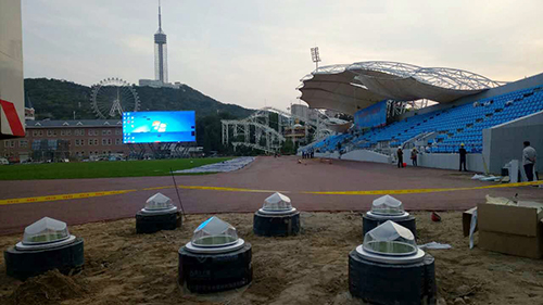 大連火車頭體育館光導照明