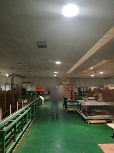 正能量無電照明系統在廠房應用實拍圖（室內）