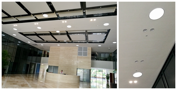 廣發金融中心大堂無電照明系統展示 廣發金融中心大堂無電照明系統展示