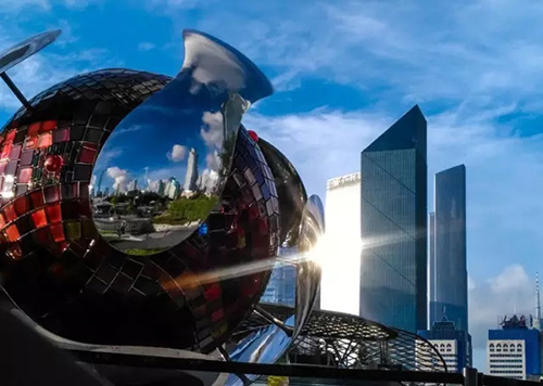 綠色生態無電照明點綴廣州市環境監測與預警中心